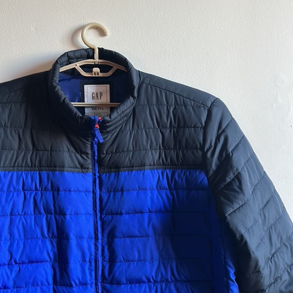 Gap Puffer Coat XXL Blue & Black - Picture 8 of 8